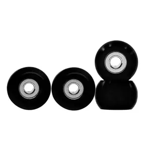 Eco Rounded Wheels - 85D CNC Polyurethane - "Black"