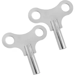 2Pcs Clock Winding Key Replacement Tool - Lightweight Scratch-Resistant Winding Tool for Antique Clocks and Grandfather Clocks