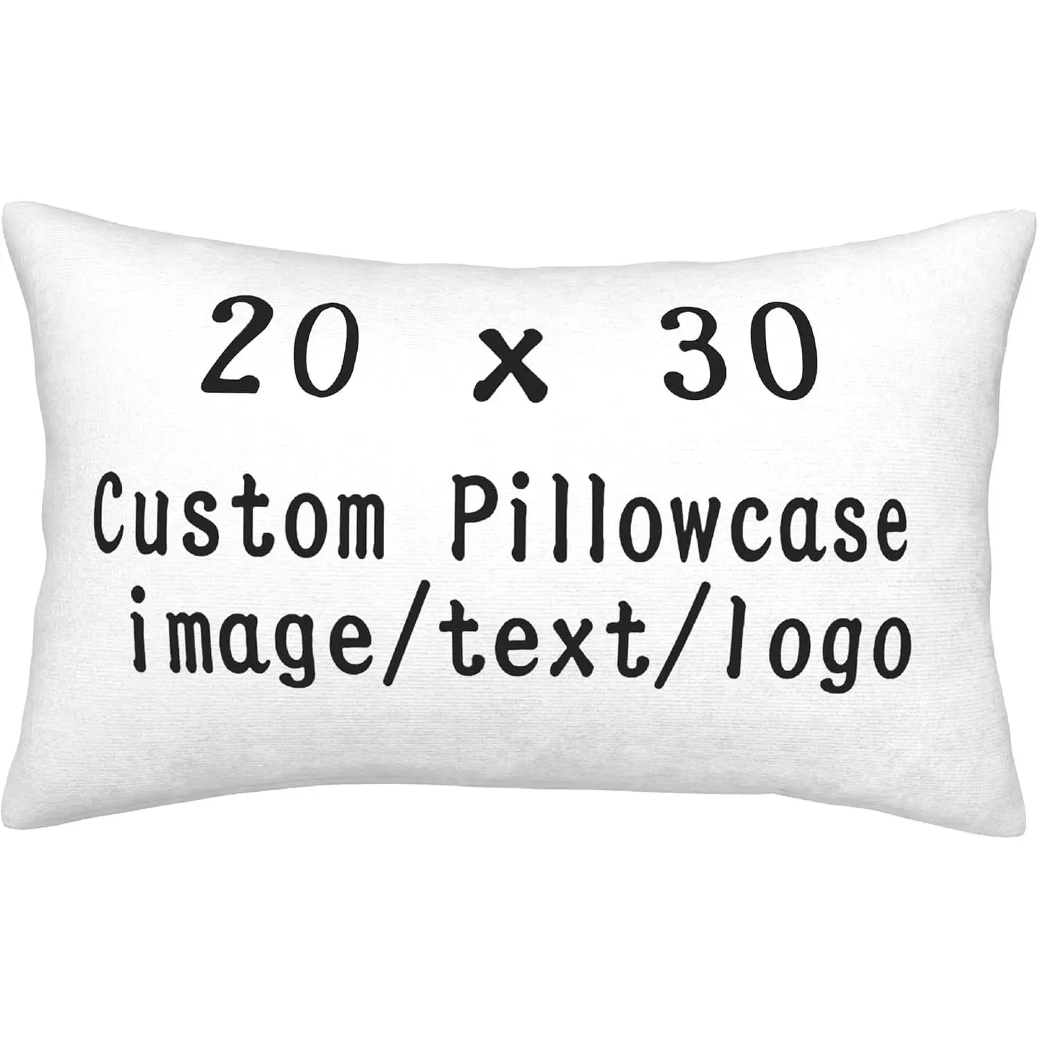 Custom Pillow with Picture Customized Photo Pillow Case, Personalized Double Sided Design Throw Pillow Cover, Customize Pillow Gift for Birthday,Christmas,Pet Photo (20" x 30")