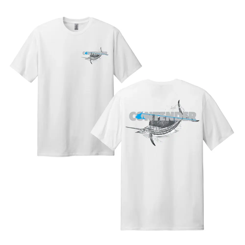 Contender Sailfish Storm Shirt – Offshore Fishing Graphic Tee, Boat Life Apparel, Men’s Tops
