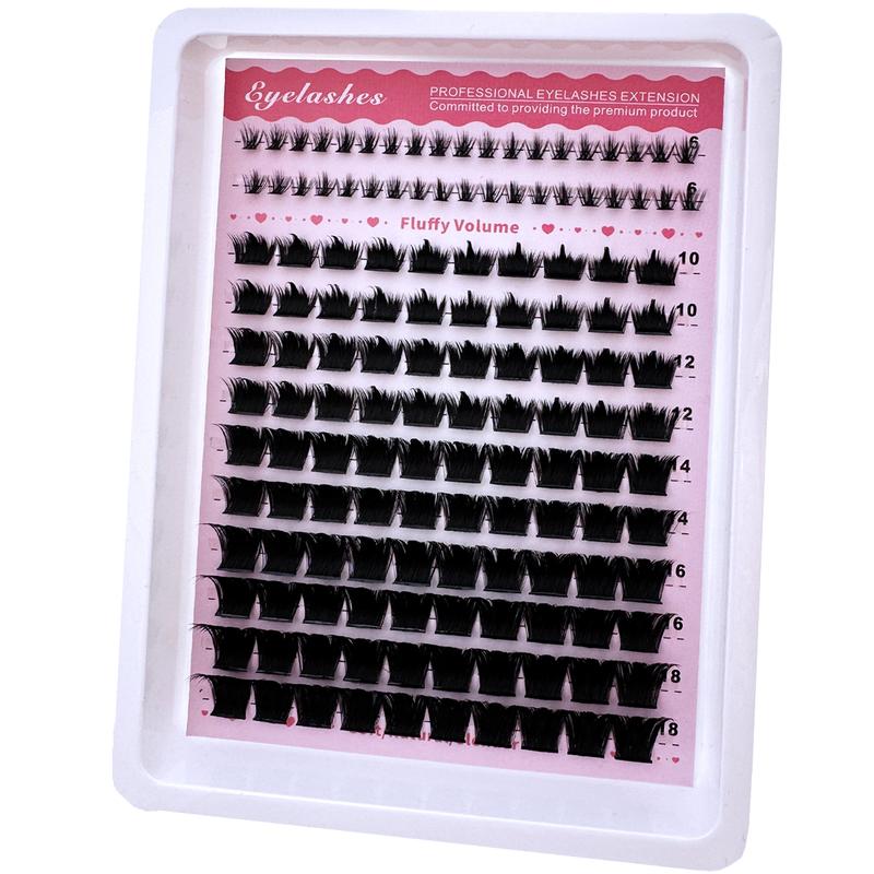 Manga Lash Clusters, Spiked and Lower Eyelashes, Mixed Lengths 6–21 mm for a Multi-Type Natural Yet Dramatic Cat Eye Look, Reusable False Eyelashes, Eyelash Extensions