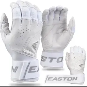 Easton Mav Pro Sz XL White Batting Glove Pair - Professional Baseball Batting Gloves for Enhanced Performance