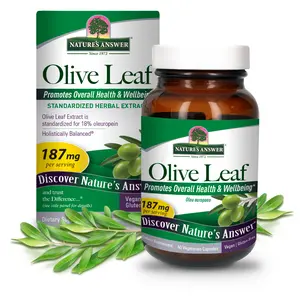Nature's Answer Oleopein Olive Leaf 60 Vegetarian Capsules | Promotes Overall Health and Well Being* | Vegan, Gluten-Free, Kosher | Single Count