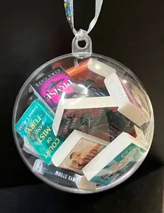 Mini Book Ornament Bauble: Book Lover Christmas Decor