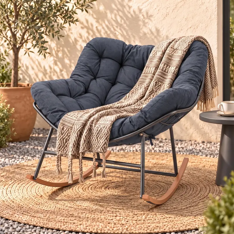 Grand Exclusive Rocking Chair, Thick Cushion with Bonding Rope, Whole ...