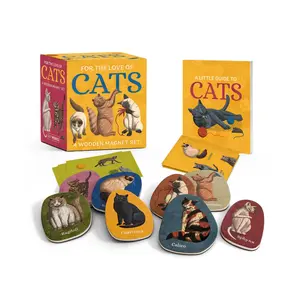 For the Love of Cats: A Wooden Magnet Set by RP Minis [Novelty Gift]