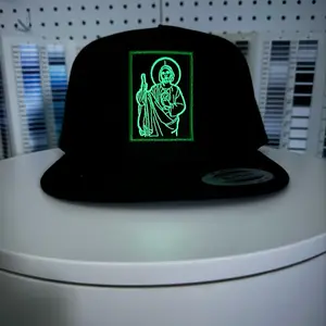 San Judas Tadeo Glow in the Dark Trucker hat.