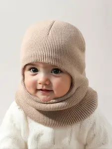 Newborn Knit Hat for Babies 1-3 Years Old, Warm Winter Beanie for Outdoor Use, Casual Style Daily Commute Cap, Moderate Fabric Thickness