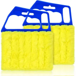 2025 Upgrade 2 count Blind Cleaner Duster Tool,Window Blinds Cleaner Microfiber Washable,7 Fingers Blind dusters for Cleaning Window,Air Conditioner Vent