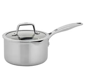 ZZWILLING Energy Plus 2 Qt Tall Saucepan, Nonstick Deep Cooking Pot, Durable Kitchen Cookware for Sauces Soup Boiling