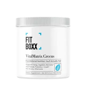 VitalMatrix Greens – Organic Supergreens with Probiotics & Adaptogens for Digestion, Energy & Recovery | Vegan & Clean Label