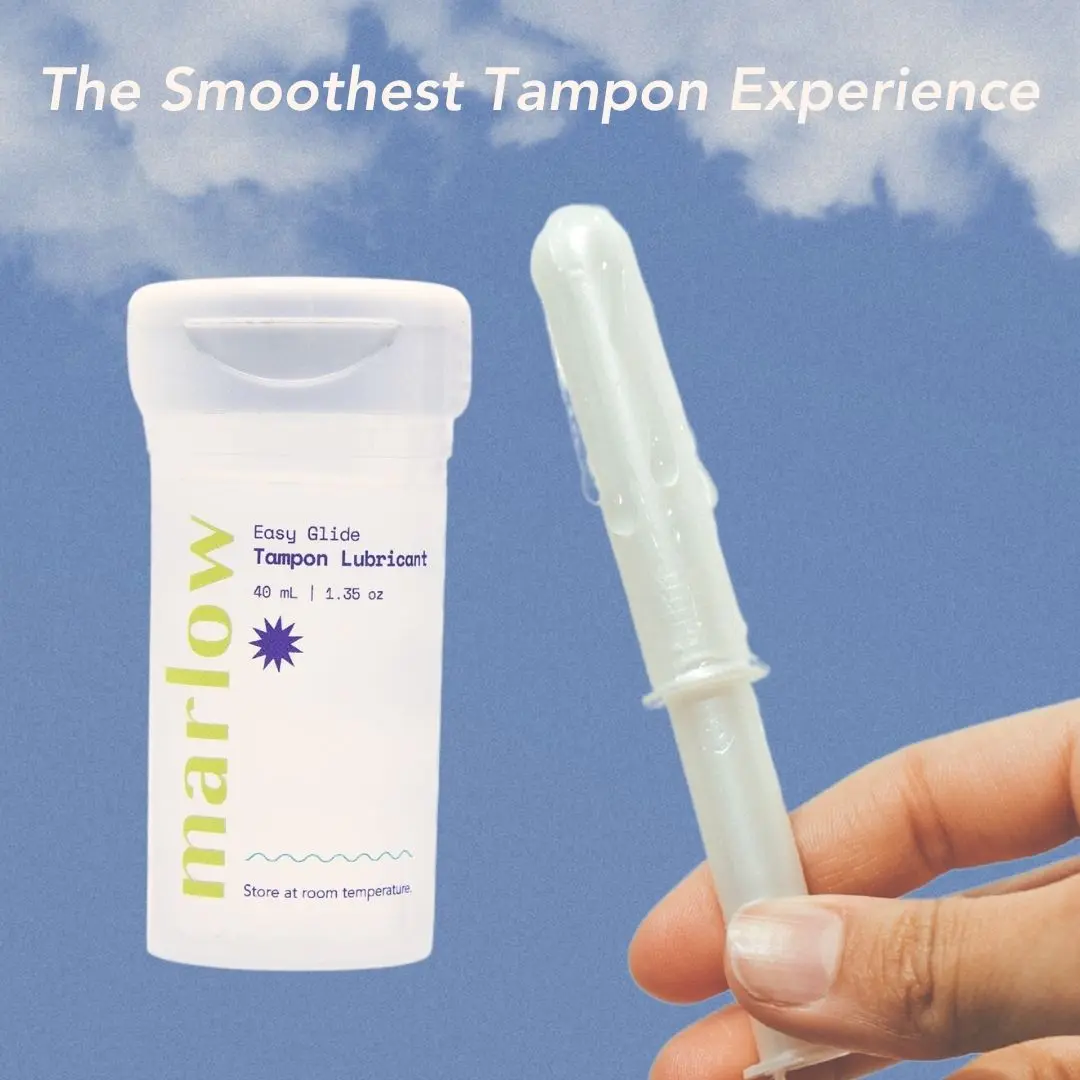 Marlow Revolutionary Tampon Gel | Make Tampons Easy to Insert | Pain-Free  Tampon Insertion | Easy Glide One Dip | pH Balanced | Water-Based (40mL)