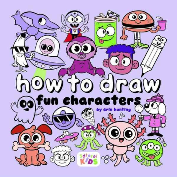 Doodle Books: How to Draw Fun Characters by Erin Hunting, Paperback