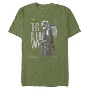 Men's Star Wars: The Mandalorian and Grogu This Is The Way Bounty Hunter T-Shirt
