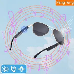 Smart Wireless Audio Glasses with Music Atmosphere, Smart Noise Reduction, Voice Calling, Dual Speakers Stereo Sound, Touch Control, Outdoor Gift