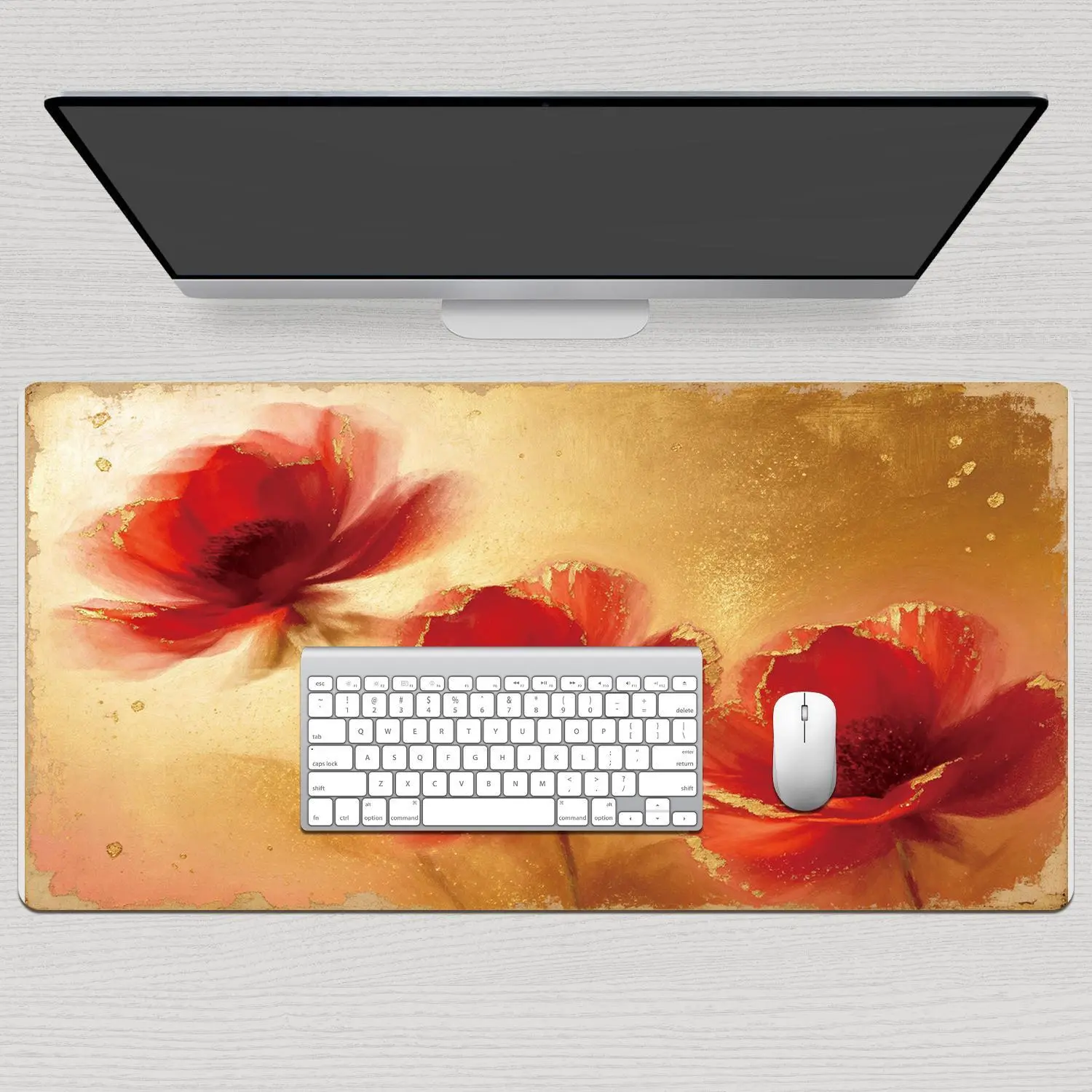 LIVEKEY Rectangular Gaming Mouse Pad for Gamers, 40x80cm Large Size, 3D Banana Design, Non-Slip Rubber Base, Durable Stitched Edges, Smooth Surface for Precision Control, Office Computer Desk Mat