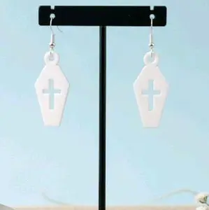 Rest in Pieces Earrings Handcrafted Design Unique Handmade Accessory usa jewelry Halloween