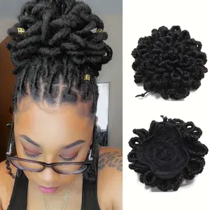 NEW Arrivals Fashionable Arrivals8-Inch Women'S Dreadlock Ponytail Extension - African Classic Style with AdjustSecure Clips, Elegant Wedding & Formal Event Hairpiece for Parties, Weddings, and Special Occasions, Wedding Hair Accessory, Party Hairpiece, N