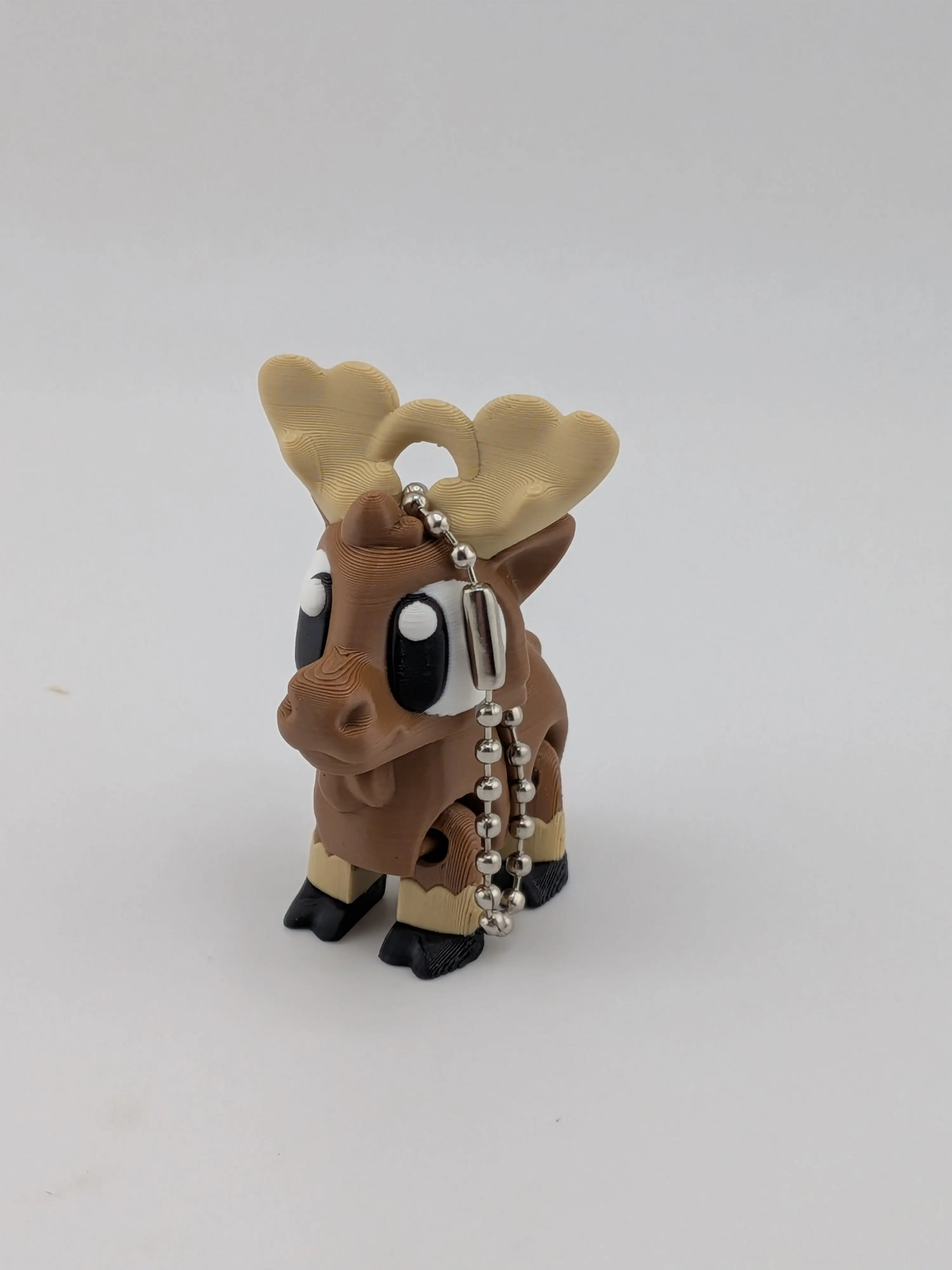 Articulated Moose Keychain Buddy Flexi Moving Head Legs Cute Fidget Toy