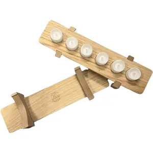 Old Salty Mill Votive Candle Holder with Free Battery-Operated Candles