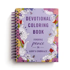 Finding Peace in God's Embrace: Devotional Coloring Book - Spiral-bound