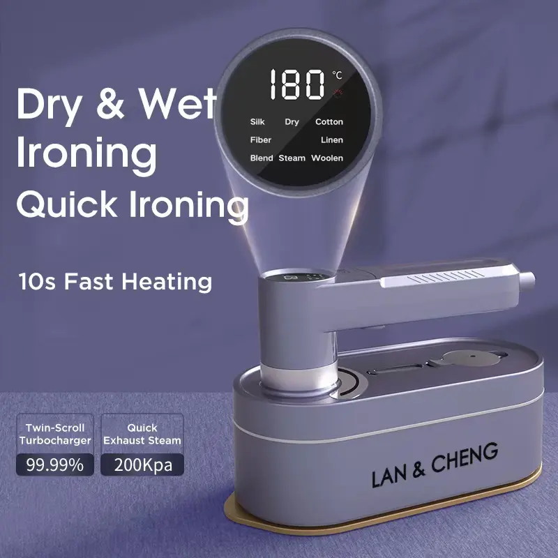 LAN & CHENG Handheld Steamer for Clothes, 8 adjustable modes, Steam Iron 2 in 1, 10s Fast Heat Up, Ceramic Glaze Heat Panel, Portable Lightweight , , 110V Standard Voltage, Flat & Hanging   10s Fast Heat Up 110ml Tank Garment Steamer