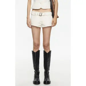 LIONESS Women's Afterglow Buckle Mini Shorts