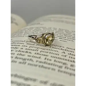 Citrine Sterling Silver Ring | Us Size 5