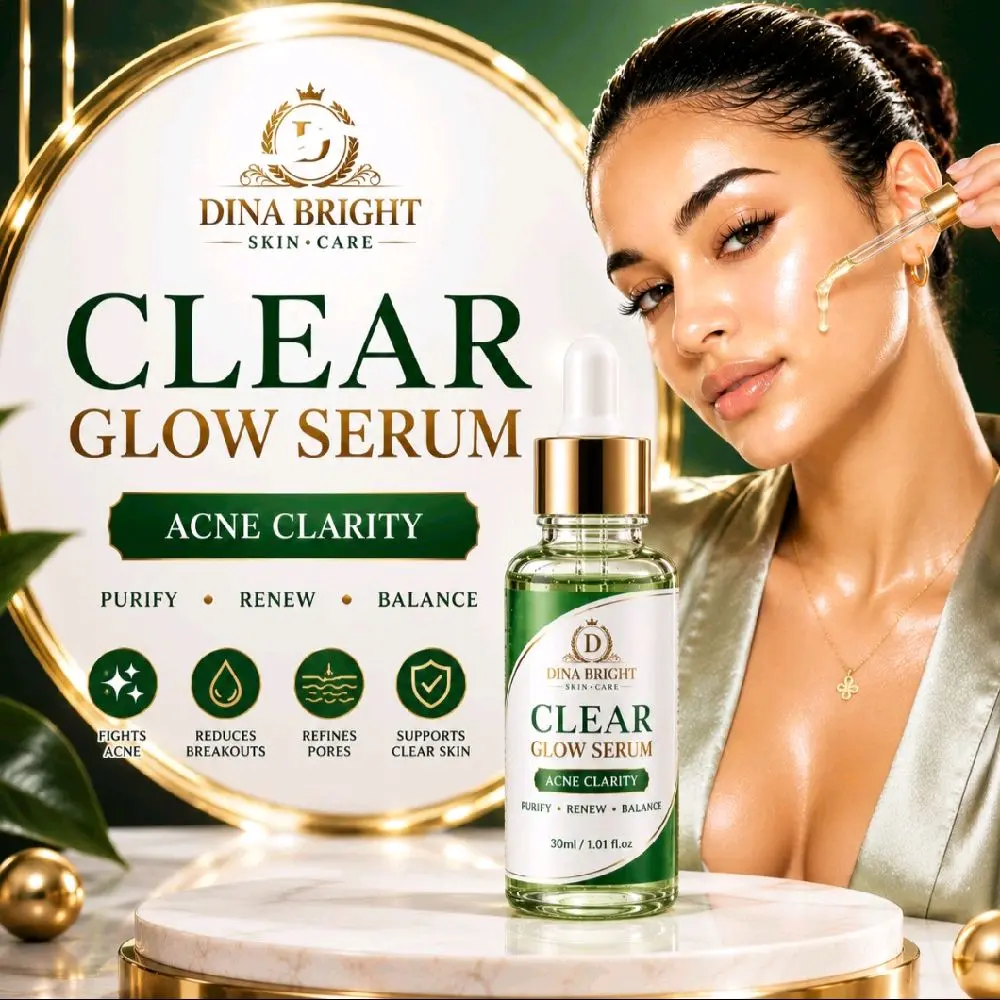 CLEAR GLOW CLARITY ACNE FACE SERUM.