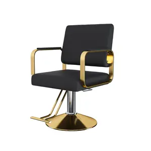 Heavy Duty Barber Chair for Hair Stylist,Professional Reclining Hair Salon Seat,Adjustable Seat Height 34-40" Barber Beauty Shampoo Barbering Equipment for Hair Stylist Spa