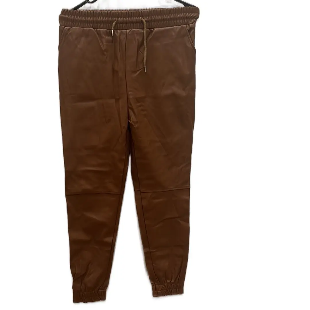 Leather jogger