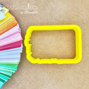 Floral Rectangle Frame Cookie Cutter