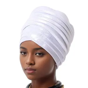 Multi-Layered Underneath Turban Hat African Scarf Hat Headwrap Turban Volumizer