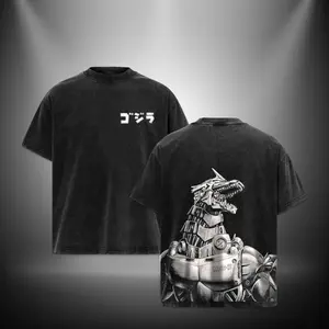Mecha Godzilla Special edition Retro Vintage Menswear Gift movie fans Top Apparel Classic Oversized Seamless Simple Straight Man Clothes Cotton designer shirts Movie Shirt, graphic tees, men gifts, ,Graphic Streetwear T-shirt gift  for  all