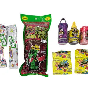 Sandia Chamoy Pickle Slices with Candy- Pickled Food - Perfect for Snacking- Tangy Sweet Food