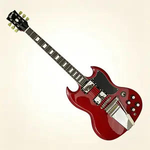 SG Guitar,Tremolo System , Solid Mahogany Body, Rosewood Fretboard, 22 Frets, Chrome Hardware