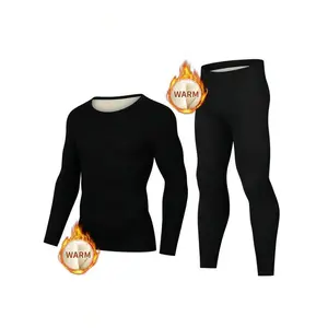 Men's Thermal Underwear Set, Autumn/Winter Warm Clothes For Men, And Cool Casual Wear, Winter Outerwear, Innerwear For Men, Perfect For Autumn Outfit