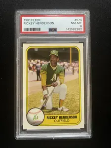 Fleer 1981 Rickey Henderson #574 NM-MT 8 142582282 Baseball Card