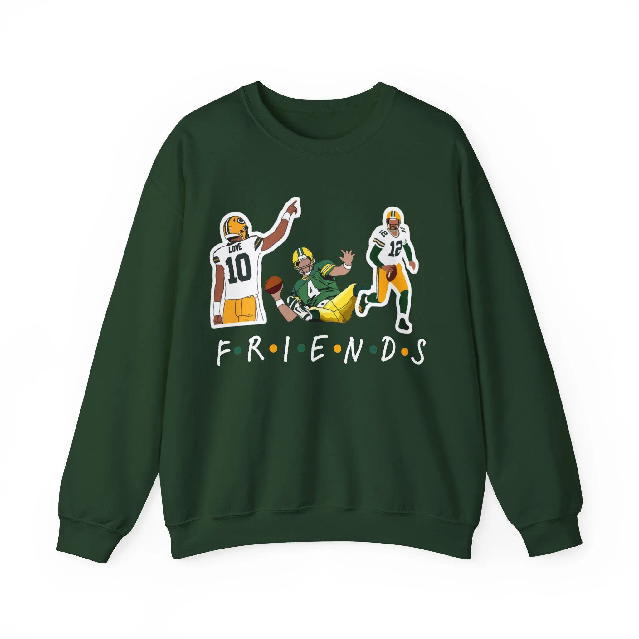 Jordan Love Aaron Rodgers Brett Favre Friends Legends Sweatshirt, Green Bay Football Legends Shirts