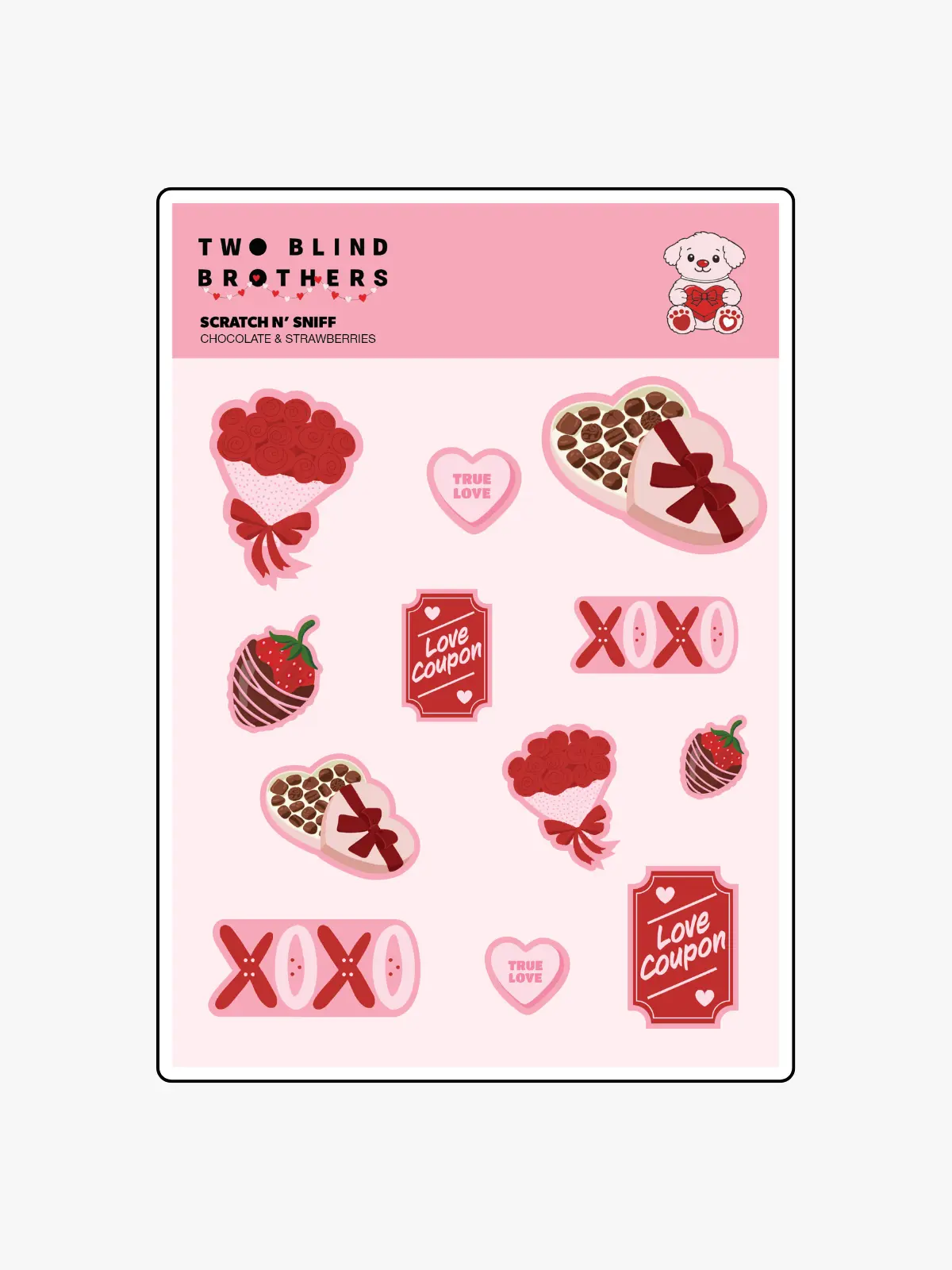 Scratch & Sniff Chocolate & Strawberries Stickers