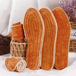 Unisex's Winter Warm Wool Insoles, 2/4 Pairs Comfortable Breathable Sweat Anti-odor Insole, Sports Insoles for Men & Women