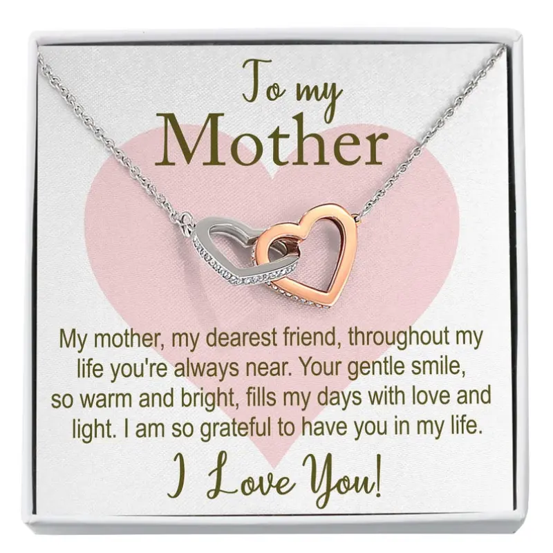 Mom Gift, Personalized Greeting Card With Jewelry, Birthday Gift, Unique Gift Box, Message Card Jewelry, Sentimental Gift For Mother’s Day