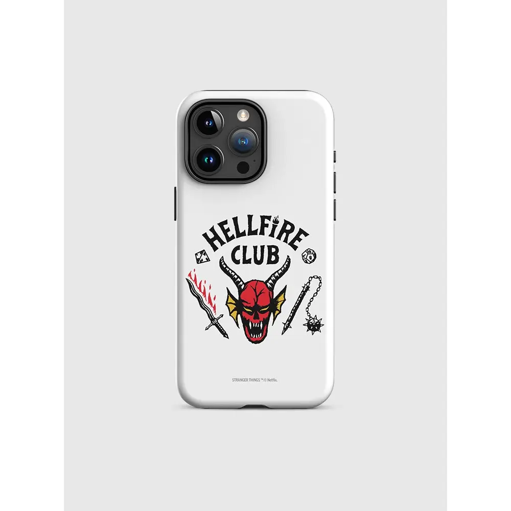Netflix Stranger Things Hellfire Club iPhone Tough Case  Durable  Shockproof Protective Cover - TikTok Shop