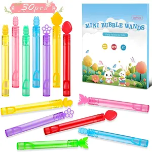 30PCS Mini Bubble Wands Pack, Easter Party Favors, Easter Egg Fillers & Basket Stuffers, Toddler Outdoor Toys, Classroom Exchange Prizes, Goodie Bag Stuffers for Kids