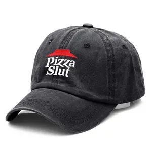 Funny Pizza Slut Embroidered Baseball Hat, Gifts for Him, Unisex Clothing, Menswear, Anime, Party Costume, Hair Accessories, Summer Spring Winter Fall