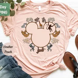 Animal Kingdom Safari Hakuna Matata Leopard Family Vacation Matching Trip Womenswear Menswear Unisex Comfortable Top Adult and Youth T-Shirt