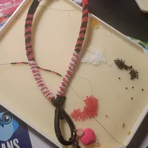 Watermelon Beaded Wristlet