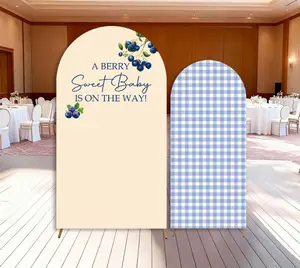 15-day Delivery Blueberry Baby Shower Arch Backdrop Cover Berry Sweet Baby is On The Way Party Summer