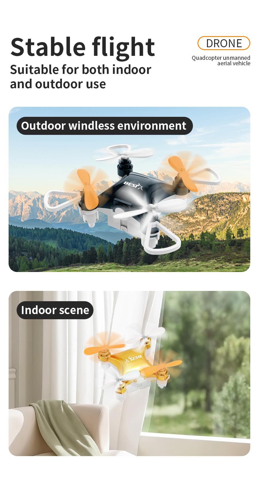 New upgraded version Drone Mini RemoteControl Aircraft New 360° dazzling flipChildren's Toy Micro Aircraft Fixed HeightQuadcopter Electronic flying toys Children'sgifts Cameras Controller