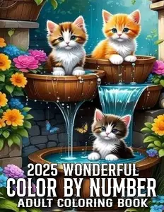 2025 Wonderful Color By Number Adult Coloring Book: 2025 Wonderful Color By Number Adult Coloring Book Of Birds, Butterfly